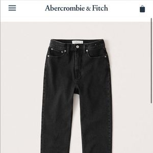 Abercrombie & Fitch high rise slim cut off jeans